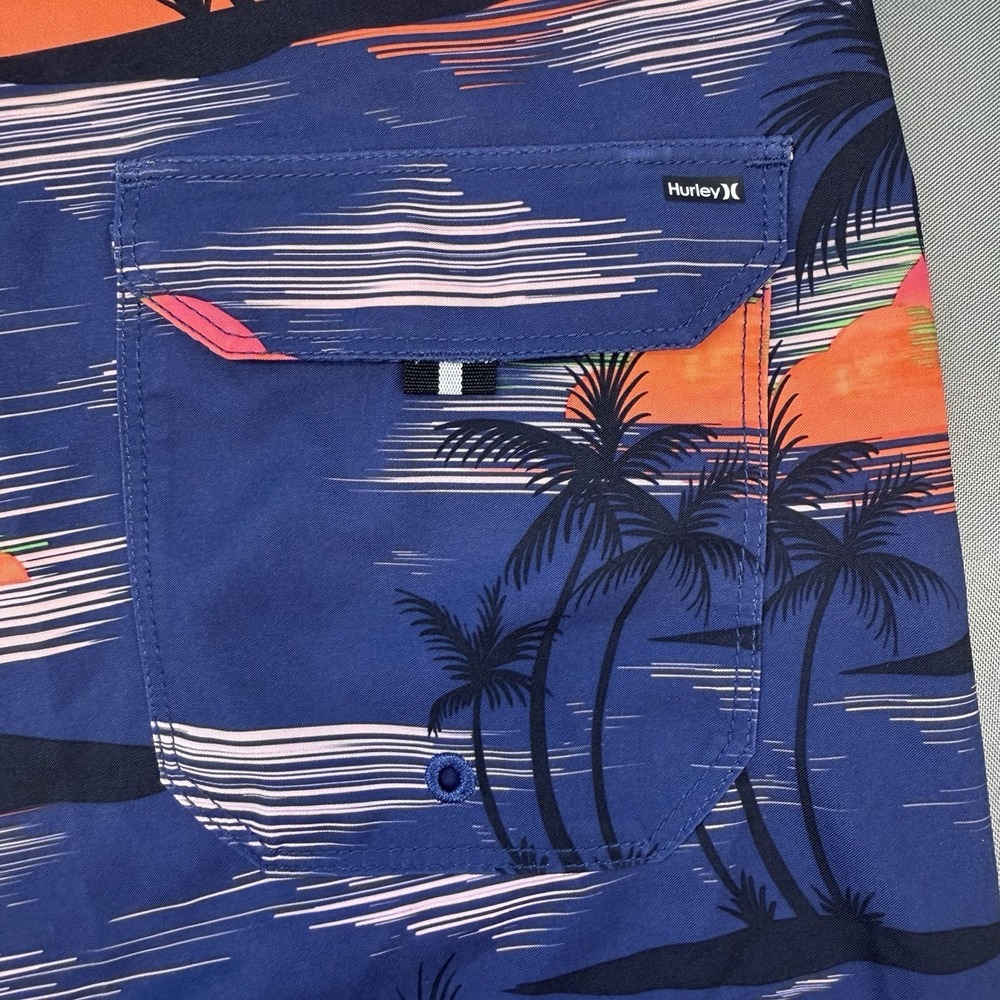 Hurley Phantom Weekender Board Shorts NWT Mens 30 Blue 8.5" inseam Beach - Picture 14 of 14